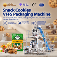 Machine d'emballage verticale automatique multifonctionnelle VFFS pour snacks et biscuits