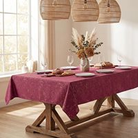 Nappe en velours luxueuse, lavable en machine, en polyester, résistante aux plis, idéale pour les banquets, les mariages et les réunions