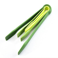 Ensemble de 3 pinces de cuisine en plastique PP, idéales pour le barbecue, la préparation culinaire, le service des bonbons et du sucre – Vente chaude