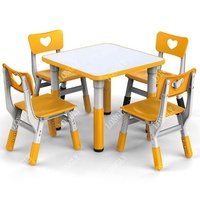 Bureau et chaise carrés pour enfants, meuble de haute qualité, livraison gratuite