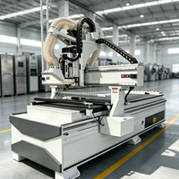 Machine de fraisage CNC en ligne MEOKON, machine de nesting CNC utilisée pour la personnalisation des corps et des portes d'armoires, avec changement d'outil automatique