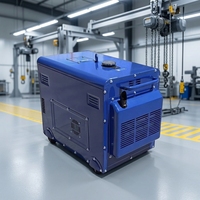 Générateur Diesel Insonorisé 3 5 8 10 Kw Refroidi par Air Alternateur en Cuivre Tension Stable AVR Groupe Électrogène Robuste Vente en Gros