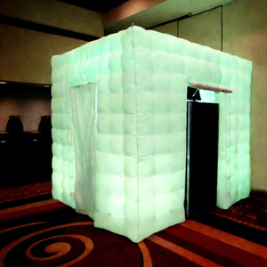 대형 야외 맞춤형 풍선 큐브 텐트 조명 포함 풍선 클럽 및 풍선 포토 부스 파티 설치 - Product Image 1