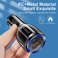 Pd+ QC 3.0 Dual-Port Schnellladegerät USB-C-Typ Mobiltelefon-Autoladegerät