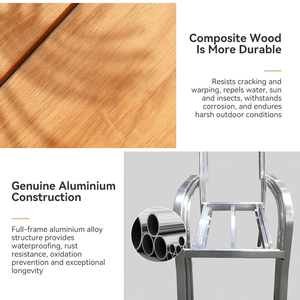 <span class=keywords><strong>Set</strong></span> da Pranzo 5 Pezzi per 4 Persone, Tavolo con Sedie in Legno, <span class=keywords><strong>Set</strong></span> Moderno e Compatto per Ristorante, Caffè, Brunch - Product Image 4