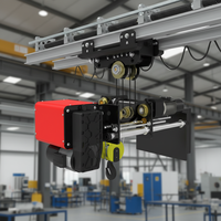 Nouvelle palan électrique à câble ACME 10 tonnes Euro avec fonctions de sécurité, télécommande, construction métallique, protection IP55, moteur minier