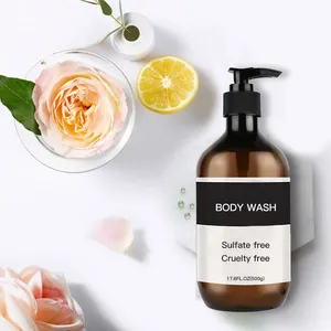 Toptan OEM en iyi doğal çay ağacı banyo vücut yıkama banyo aydınlatma erkek vücut duş jeli kadınlar ve erkekler için