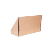 Présentoir de comptoir en carton ondulé à 2 niveaux personnalisé pour cartes de vœux, présentoir de cartes de visite en carton pour point de vente