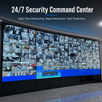 Mur vidéo LCD 55 pouces avec cadre de 3,5 mm, écran FHD 1080P pour salle de contrôle de surveillance de sécurité