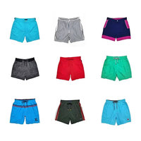 Shorts de bain sportifs pour hommes, écologiques, extensibles dans quatre directions, séchage rapide, à rayures et imprimé léopard, vente en gros, impression personnalisée gratuite