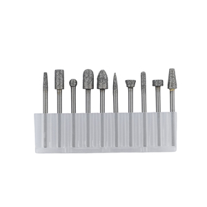 Lot de 10 fraises diamantées <span class=keywords><strong>pour</strong></span> meulage et gravure, <span class=keywords><strong>outils</strong></span> abrasifs, mini-embouts de perçage <span class=keywords><strong>pour</strong></span> jade, pierres précieuses et matériaux en pierre - Product Image 5