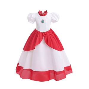 HP 2024 New Arrival Princess Peach Costumes Sleeve Long <b>Girl</b> <b>Pink</b> <b>Dress</b> Christmas <b>Dresses</b> <b>for</b> Kids - Product Image 2