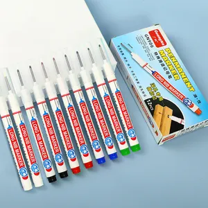 5色20毫米长尖记号笔防水油基油墨生产标记深孔记号笔艺术绘图笔