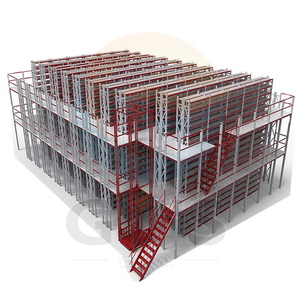 Заводская розетка, промышленная мезонинная Стальная Напольная конструкция, металлическая складская мезонинная платформа для хранения картонной упаковки - Product Image 2