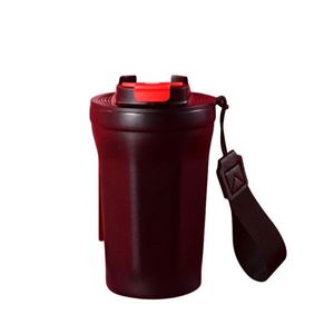 แก้วกาแฟ 304 Cola Cup แบบพับได้ด้วยคลิกเดียว แก้วพกพาสำหรับรถยนต์ แก้วสุญญากาศสแตนเลสสองชั้น สไตล์ Ins - Product Image 4
