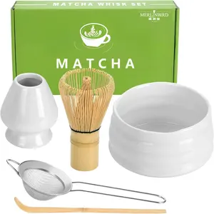 Nhật Bản Nghi Lễ Matcha với các công cụ 5pcs Matcha Bộ dụng cụ trộn bàn chải chất lượng tốt