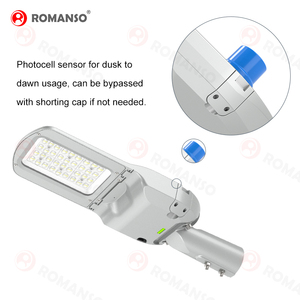 ไฟถนน LED Romanso สำหรับพื้นที่เมือง IP66 160Lm/W 100W 200W 300W ETL CETL DLC พร้อมโฟโตเซลล์ สำหรับถนนภายนอกอาคาร - Product Image 4