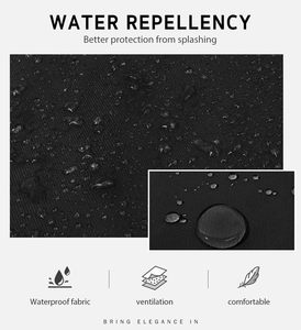 Adjustable Waterproof Chef Apron with 2 Pockets | Cooking, <b>BBQ</b> & Painting Kitchen Apron, Black (Bulk Pack Available) - Product Image 2