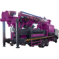 Foreuse hydraulique de puits d'eau forage rotatif RC perceuse plate-forme de forage montée sur camion à Circulation inverse