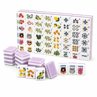 Tuiles de Mahjong Personnalisées de Luxe en Mélamine et Acrylique - Jeu de Société Durable et Écologique, Coffret Cadeau pour Détaillants et Clubs
