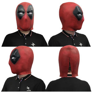 Mascarade d'Halloween Masque en Latex Film <span class=keywords><strong>Deadpool</strong></span> Cosplay Masque Fête d'Anniversaire <span class=keywords><strong>Spiderman</strong></span> Superhero Adulte Hommes Coiffe Respirante - Product Image 5
