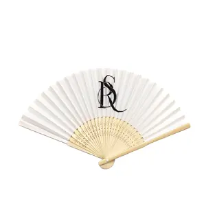 BSBH 2023 Wedding Printing Custom Bamboo Fans Guest Gifts Handheld Fan Bamboo 21cm Folding Souvenirs Bamboo Fans Handheld