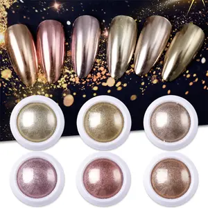 TSZS 2020 Popular de aleación de oro acrílico Color cromo polvos de uñas decoración arte espejo polvo de uñas
