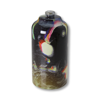 Bouteille de parfum Fabricant chinois Vaporisateur givré de luxe Noir Rond 30ml 100ml Bouteille de parfum