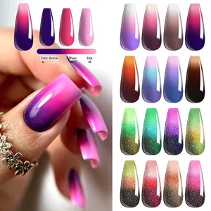 Temperature Color Change <b>Gel</b> <b>Nail</b> Polish <b>Set</b> Custom Logo Private Label Manicure Salon UV Phototherapy <b>Nail</b> Art Varnish Tool - Product Image 6