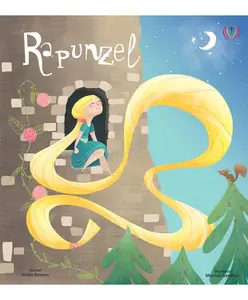 Libros Personalizados para niños, libro de tapa dura con impresión de cuento de Rapunzel, inglés, para colorear