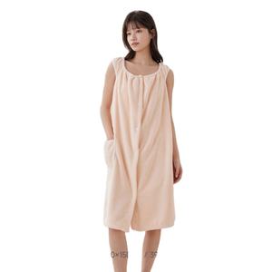 New Wearable Bath Towel Bathrobe Wearable Shower Skirt Bathhouse Women Can <b>Wrap</b> Bath Towel Coral Fleece Bath Towel - Product Image 1