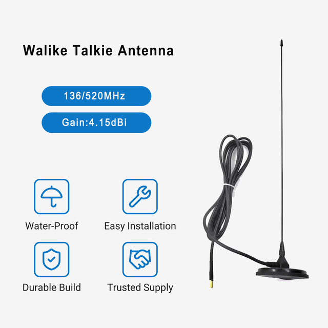 High Gain Nagoya UT-308UV Flexible Magnetic Mount VHF/UHF (144/430Mhz)  Antenna SMA-F/SMA-M Uhf/vhf Dipole Antenna