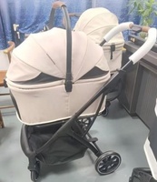 Poussette pour animaux USMILEPET, porte-animaux détachable, pliage en un clic, 2 en 1, siège auto détachable, poussette pour chien