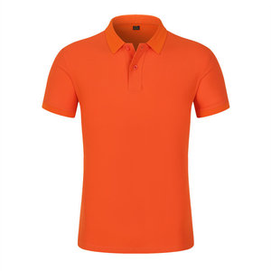 Camisa Polo de Manga Corta Azul Marino Poliéster 220g Color Sólido Transpirable Ropa de Trabajo Uniforme Corporativo Uso Diario - Product Image 3