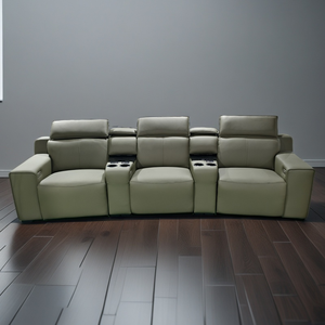 Canapé de cinéma inclinable électrique <span class=keywords><strong>royal</strong></span> moderne italien Mobilier de cinéma maison en cuir noir Sièges de cinéma VIP pour salon - Product Image 5