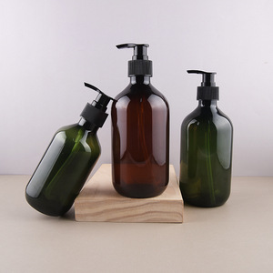 300ml 500ml Plastic PET Cosmetic Pump <b>Cap</b> Bottle Cylinder Conditioner Shampoo <b>Shower</b> Gel Body Lotion bottles - Product Image 3