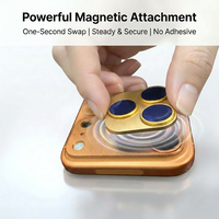Protection d'objectif d'appareil photo magnétique anti-reflet, anneau de filtre magnétique pour objectif d'appareil photo pour iPhone 17