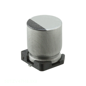 ตัวเก็บประจุแบบติดผิว รุ่น 50TZV47M6.3X8 47 ยูเอฟ อลูมิเนียม 47UF 20% 50V SMD จากผู้ผลิต - Product Image 1
