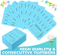 Événement personnalisé Panier d'église Billets d'enchères Feuilles d'enchères Collecte de fonds Numéros de série Penny Étiquettes silencieuses Ballot Tickets de tirage