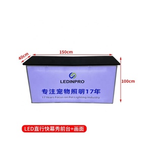 30 tables d'affichage de publicité d'<span class=keywords><strong>éclairage</strong></span> LED vendues stand d'<span class=keywords><strong>exposition</strong></span> pliable table de promotion Pop up bureau comptoir de salon - Product Image 4