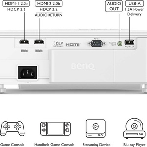 <span class=keywords><strong>BenQ</strong></span> TK710STi Mini projecteur vidéo DLP <span class=keywords><strong>4K</strong></span> HDR 240Hz faible latence 2G RAM prise US FPS Modes de sport lampe LED 3000 Lumens intégré - Product Image 3