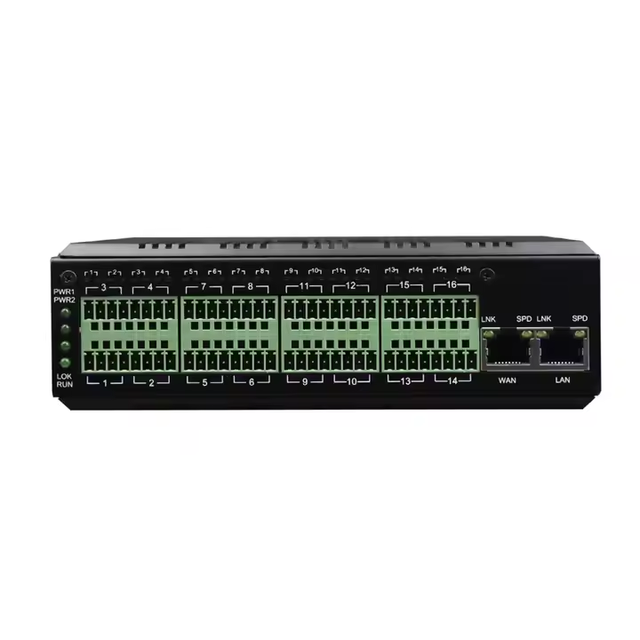 Industrial  MQTT Gateway 16 Port Serial to Ethernet TCP IP Converter  RS485 RS232 RS422 Server with SNMP