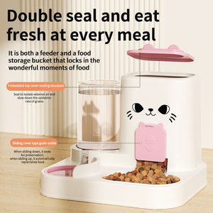 Zwei-in-Eins Futter- und Wasserspender für Haustiere mit großem Fassungsvermögen, automatischer Tierbedarf - Product Image 2