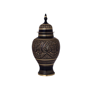 Urne funéraire en métal massif de style américain de conception royale Urne funéraire souvenir de qualité supérieure pour les services commémoratifs - Product Image 6