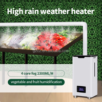 Humidificateur ultrasonique automatique industriel 2500 ml/h pour serre avec réservoir de 16 L