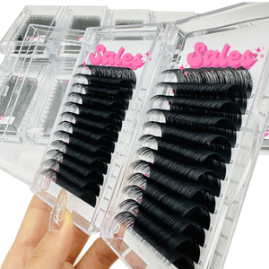 Medylashes - Bandeja de Extensiones de Pestañas de Visón Negro Mate, Volumen CC D DD Curl, Naturales, Largas, Hechas a Mano, Marca Privada, Origen Hanoi - Product Image 1