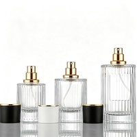 Flacon de parfum personnalisé 30ml 50ml 100ml, flacons de parfum ronds vides de luxe, vaporisateur, flacon de parfum en verre pour emballage