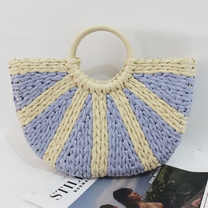 Handicraft Straw <strong>Bags</strong> Wholesale Crochet <strong>Cross</strong> <strong>Body</strong> Detachable Strap Handmade Woven Large Capacity Fashion Button <strong>Bags</strong> - Product Image 4