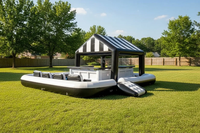 Bar gonflable pliable, comptoir de bar portable gonflable, divertissement en plein air, bar gonflable pour les vacances, le carnaval, les soirées en club