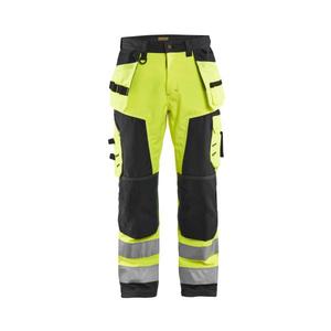 BLAKLADER - 156725173399D112 Pantalones artesanos Softshell Hi-Vis Amarillo/Negro-EAN 7330509405895 ROPA DE TRABAJO DE 2017 - Product Image 1